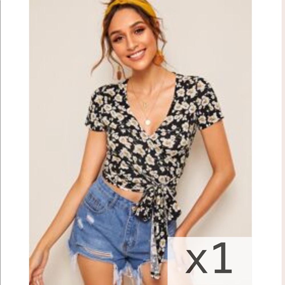 Flower crop top